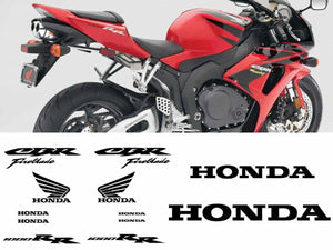 honda cbr fireblade full bike decal kit many colors available.12pcs kit
