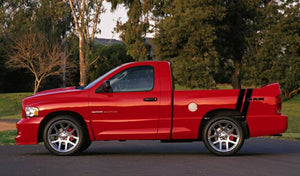 Dodge Ram truck bed side decal set. Many colors available.