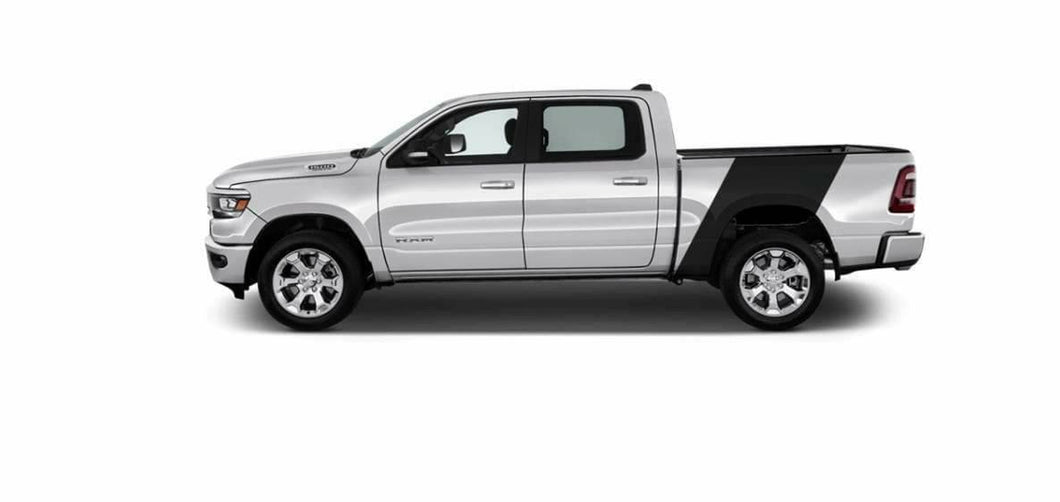 Dodge Ram truck bed side stripe decal set. Many colors available.