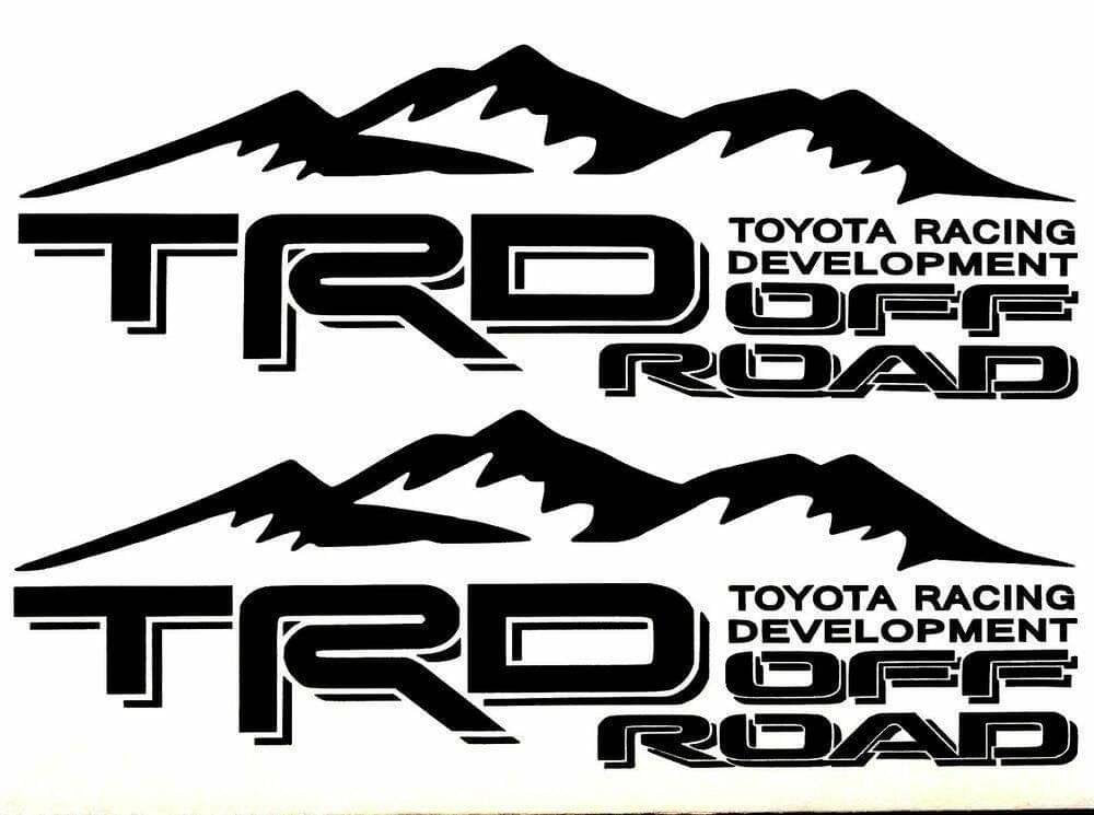 Toyota tacoma truck bed corner decal set. Many colors available