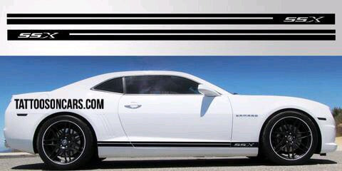 Chevy camaro ssx  lower Side Stripe Decal set plus free gift