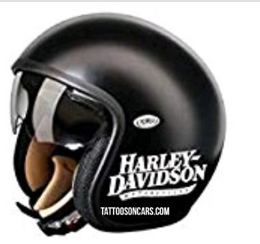 1950-2018 HD motorcycle logo helmet decal set (pair)