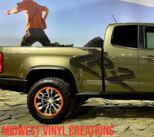 1950-2022 Chevrolet chevy Colorado Zr2 Side Decal Sticker set plus 2 free gift