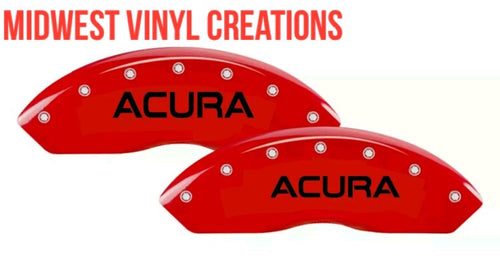 Acura caliper Decal set of 4 plus free gift