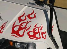 Load image into Gallery viewer, Golf cart clubman ezgo flame decal set
