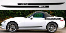 Load image into Gallery viewer, Mazda Miata rocker side decal set plus free gift