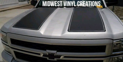 1950-2018 Chevrolet chevy Silverado 1500 2500 3500 v8 v6 vinyl decal racing stripe set plus free gift