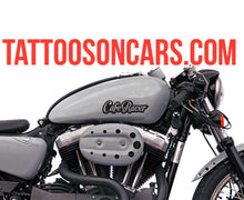 Load image into Gallery viewer, Cafe racer motorcycle gas tank decal set plus free gift