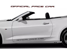 Load image into Gallery viewer, All year camaro official pace car lower door decal set