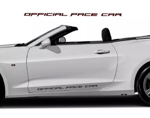 All year camaro official pace car lower door decal set