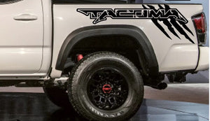 Toyota Tacoma truck bed side decal raptor style set