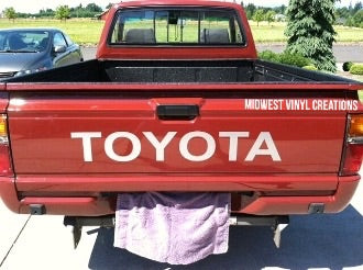 1950-2019 Toyota tailgate pick up truck decal plus free gift