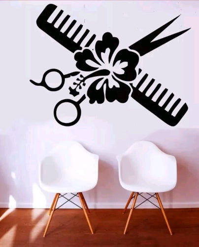 Beauty salon wall decal 48”x48” large decal