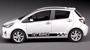 Toyota Yaris all year lower Side decal set