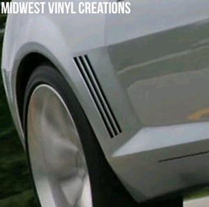 1950-2018 Chevy camaro side fin inserts