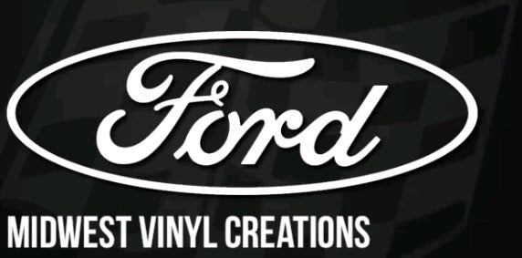 22” Ford logo large window decal vinyl sticker plus free gift