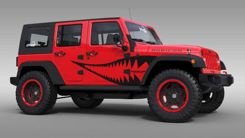 Jeep warfighter side decal design