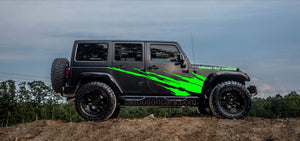Jeep wrangler all years side splash designs many colors available