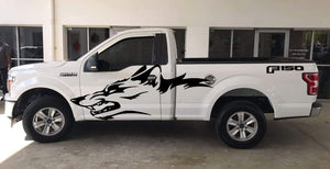 Copy of Ford f150 decal package large coyote side decals, in matte blk