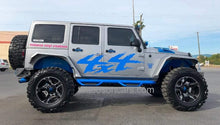 Load image into Gallery viewer, Jeep jk side 4x4 side decal set kit many colors available
