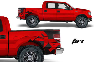 Ford f series trucks rear bed decal set kit