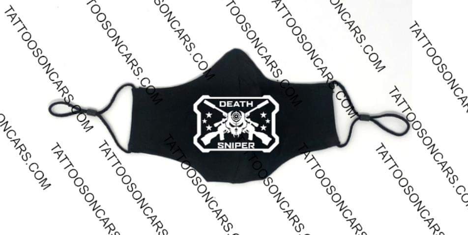 Death sniper american safety face mask covering