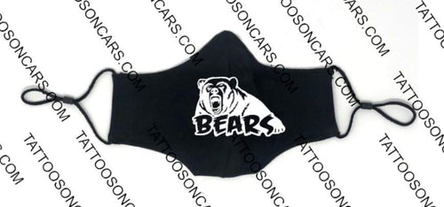 Bears logo safety face mask covering