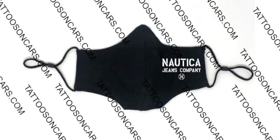 Nautica inspired safety face mask covering